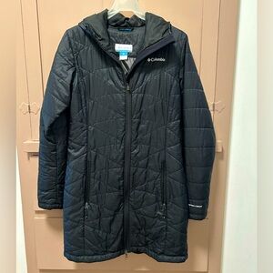 Columbia womens hooded jacket, black, size M